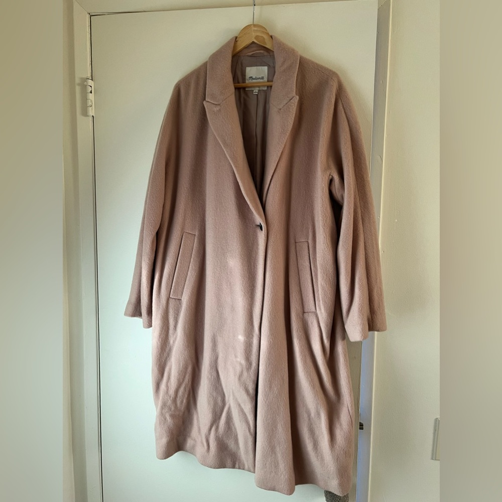 Madewell Oversized Blush Pink Coat